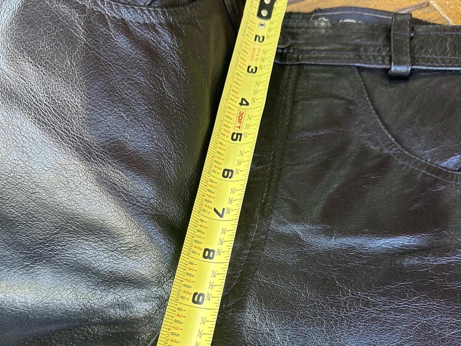 Vintage L. Kookie Black Leather Pants – Size 33