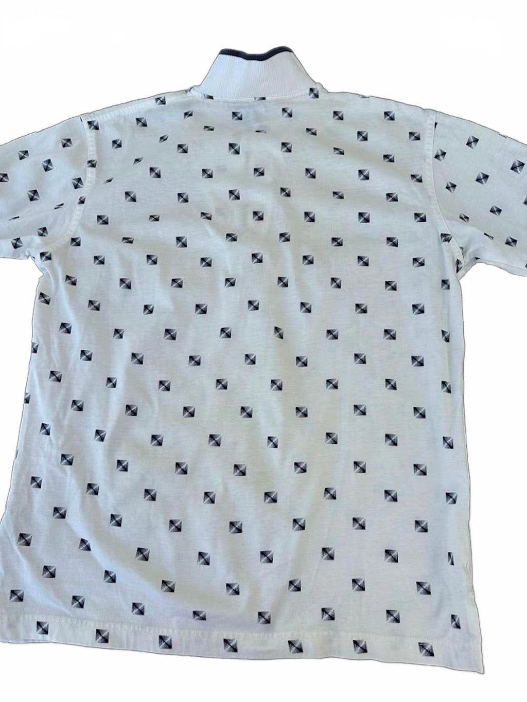 Vintage Reebok Golf Polo White Patterned S