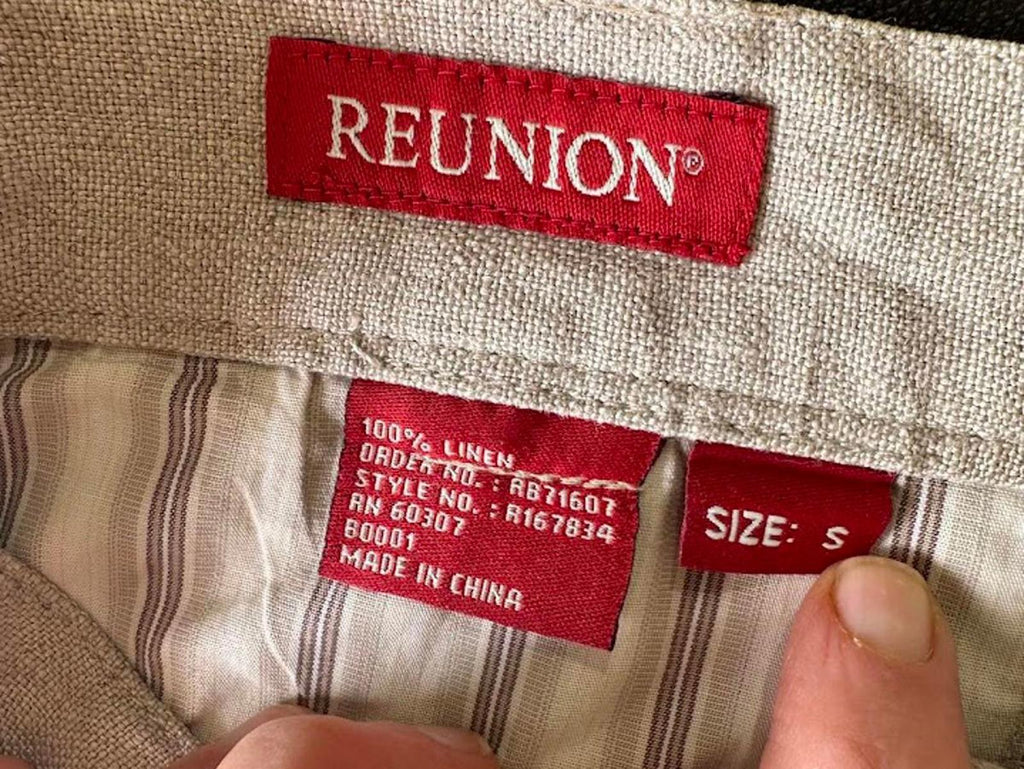Reunion Linen Pants 32x31 Natural Beige