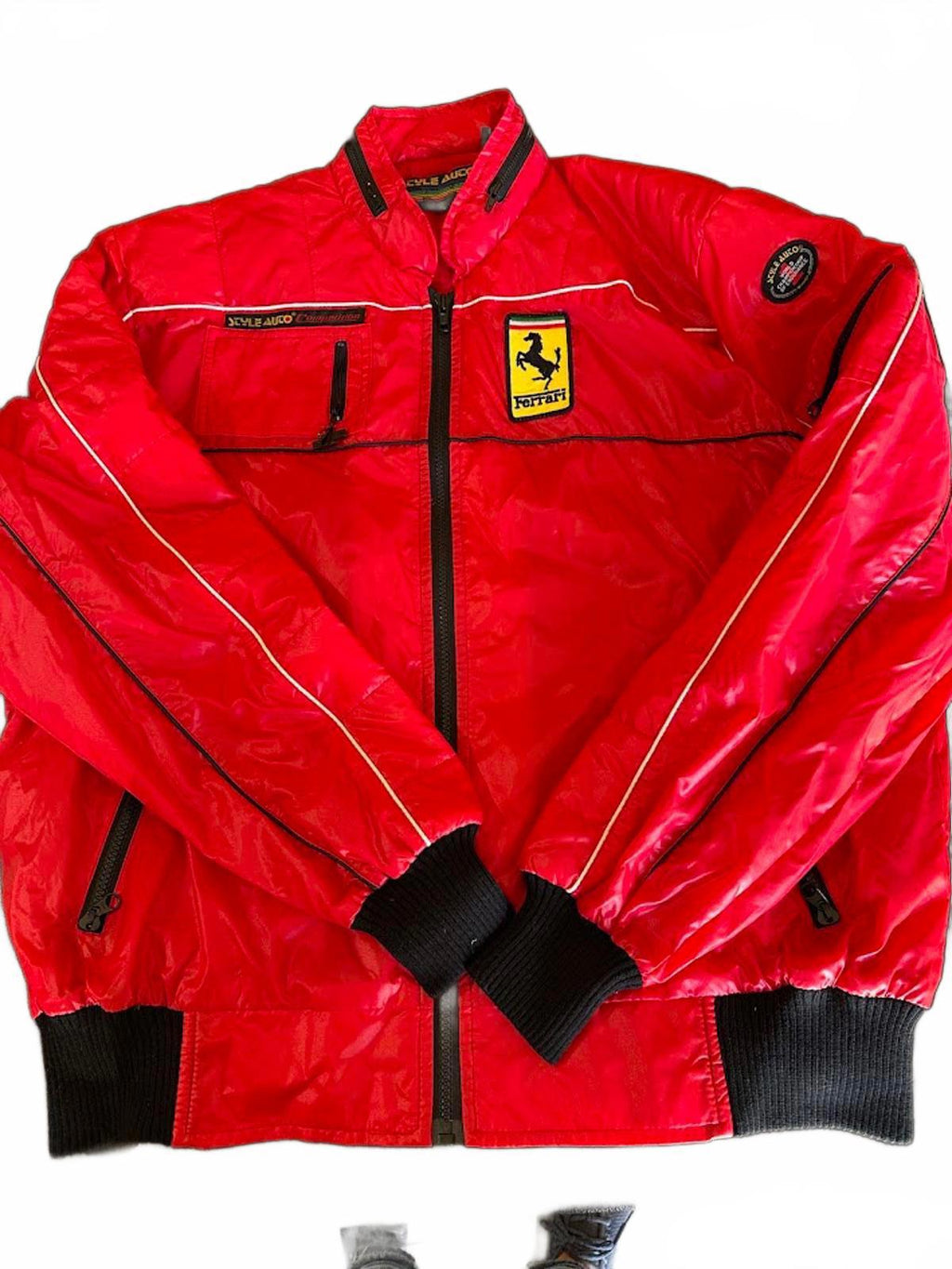 Ferrari Style Racing Jacket Le Mans Patch