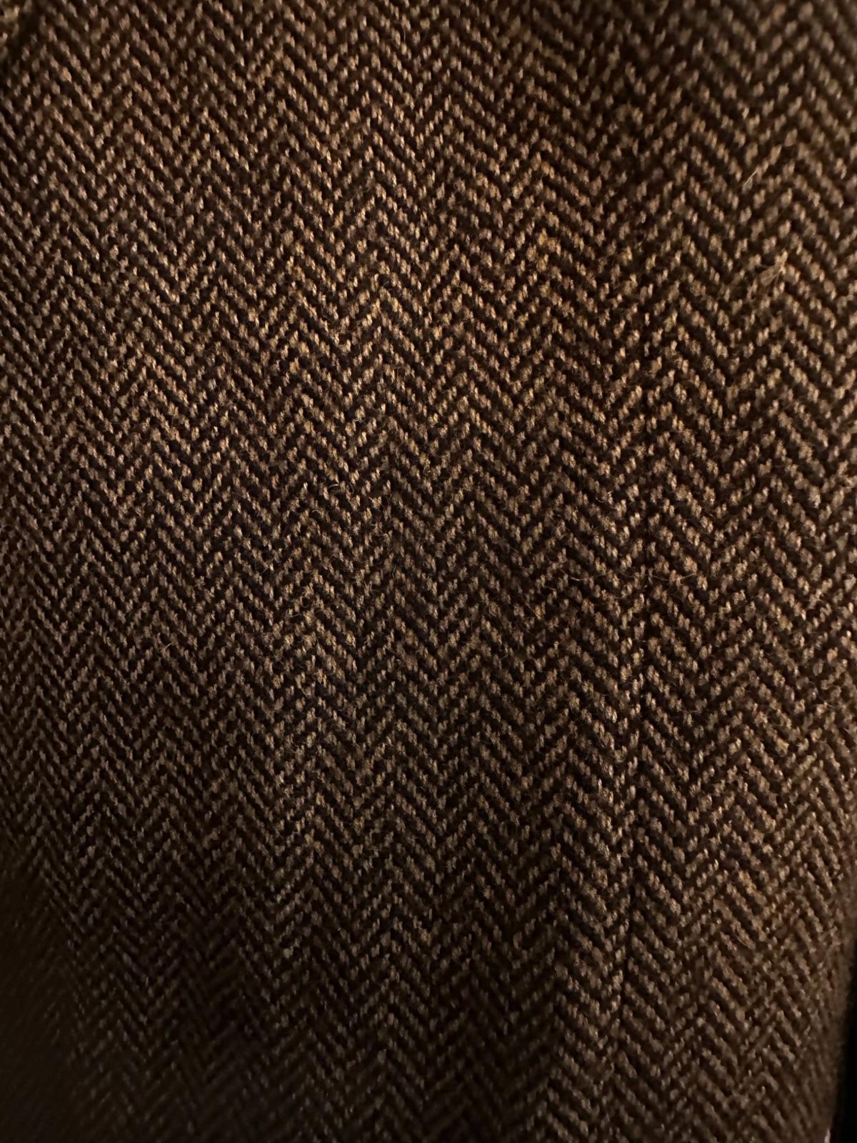 Pendleton Vintage Herringbone Tweed Blazer Leather Elbows