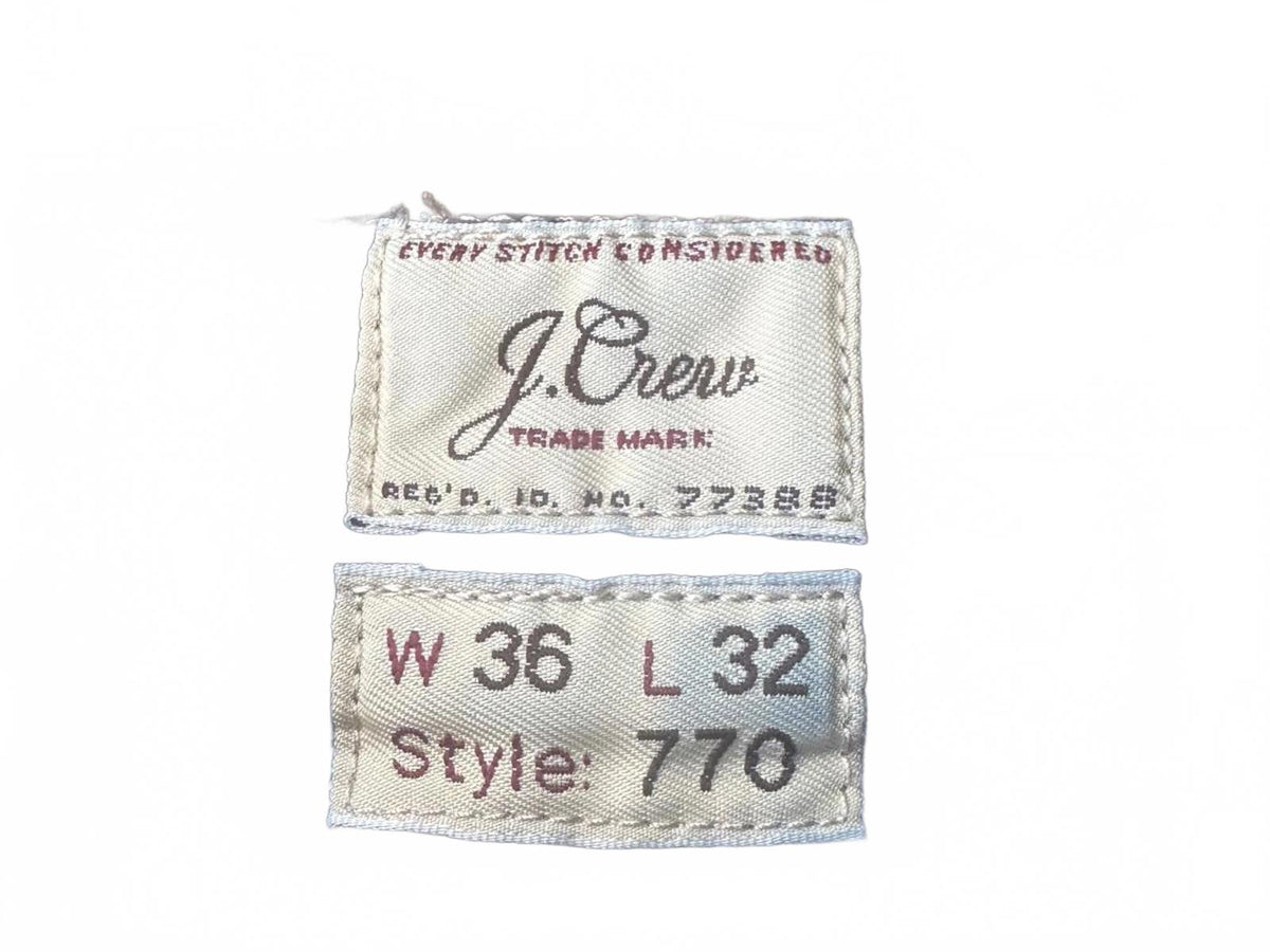J.Crew 770 Jeans 36x32 Kaihara Japanese Denim Slim Straight