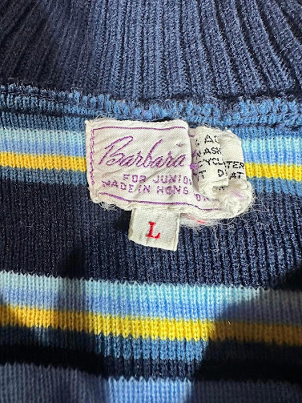 Vintage striped knit sweater – fits Women’s XS