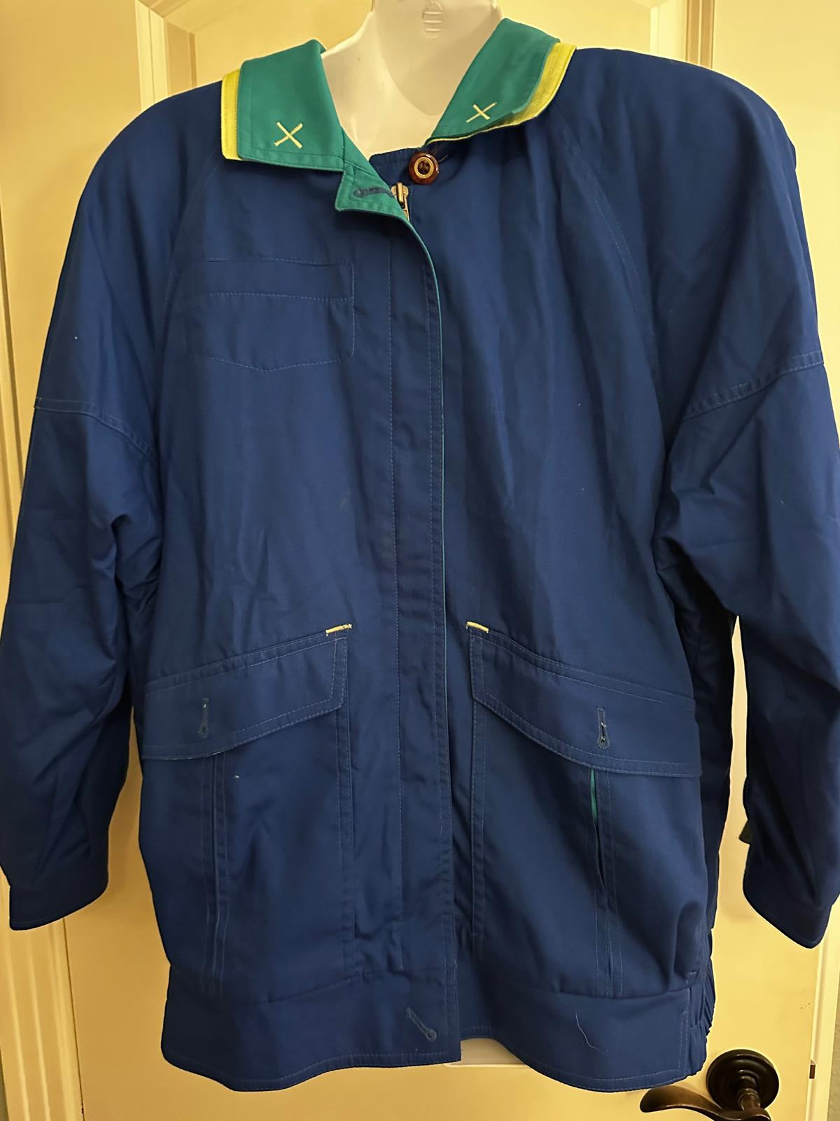 Vintage London Fog Colorblock Jacket Small Made in Colombia