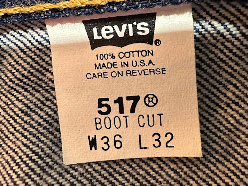 Levis 517 Bootcut Jeans 36x32 USA Made Vintage