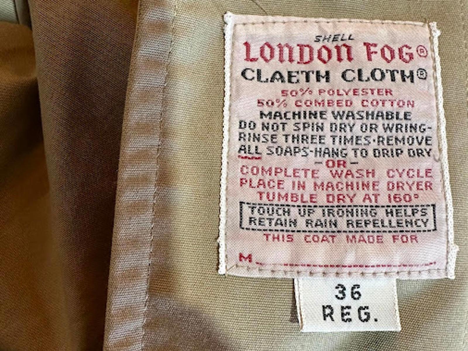 Vintage London Fog Maincoats Trench 36R