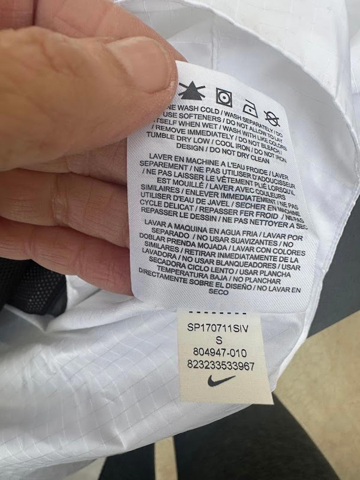 Nike Black White Hooded Windbreaker S