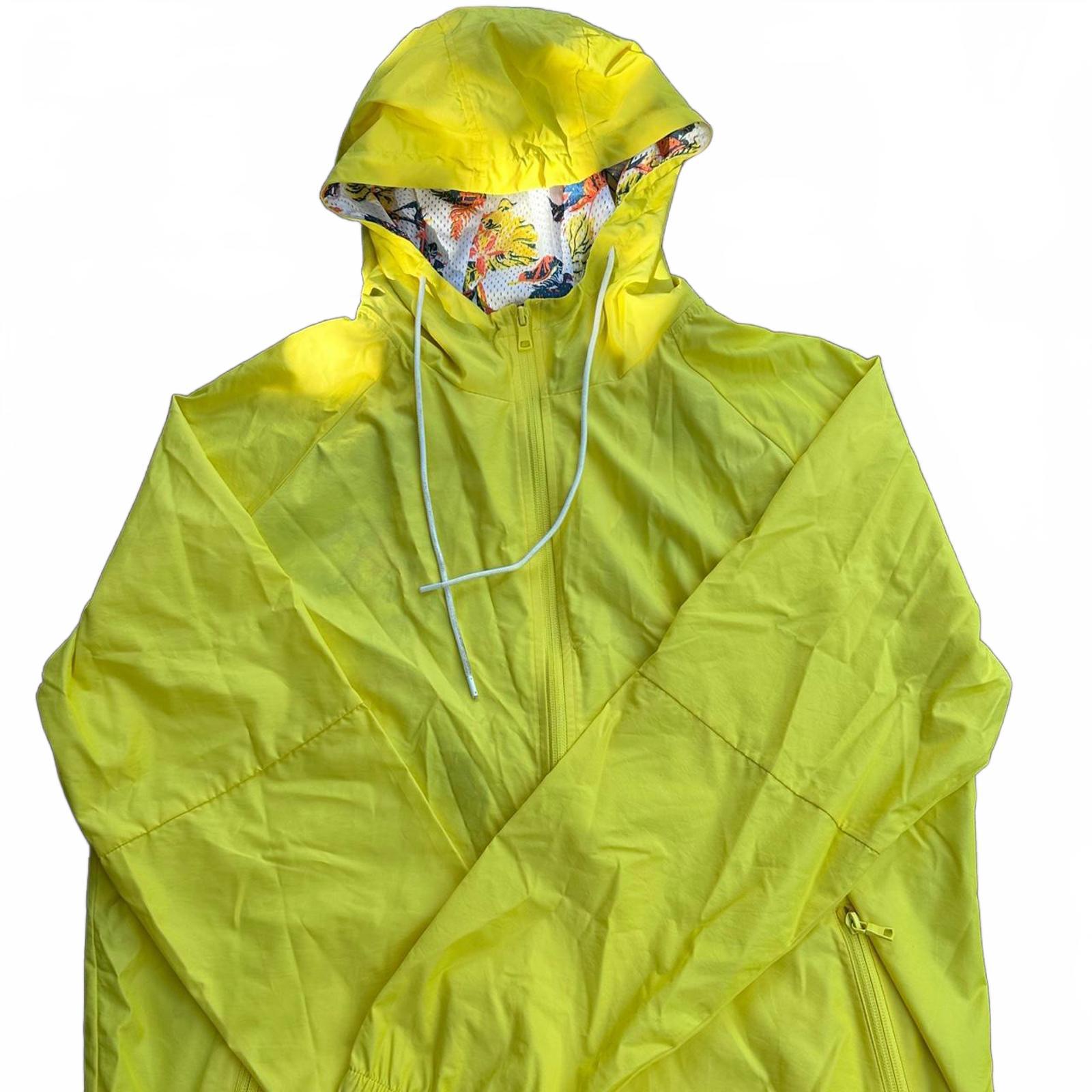 Women’s Large Yellow Hooded Windbreaker – Original Use (New with Tags)