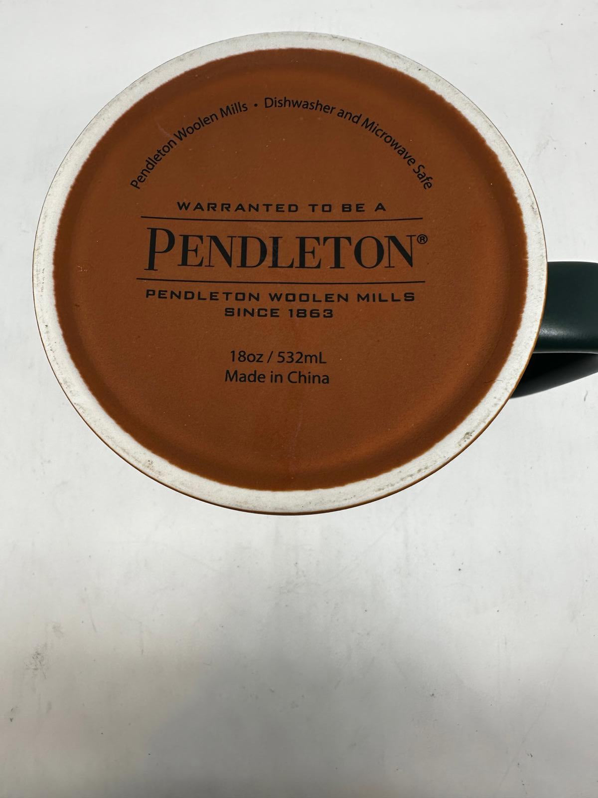 Pendleton 18oz Ceramic Mug – Heritage Stripe Design