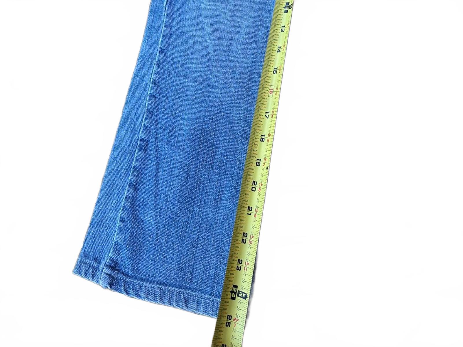 Vintage Abercrombie & Fitch Low Rise Bootcut Jeans Size 2 Distressed Y2K Style