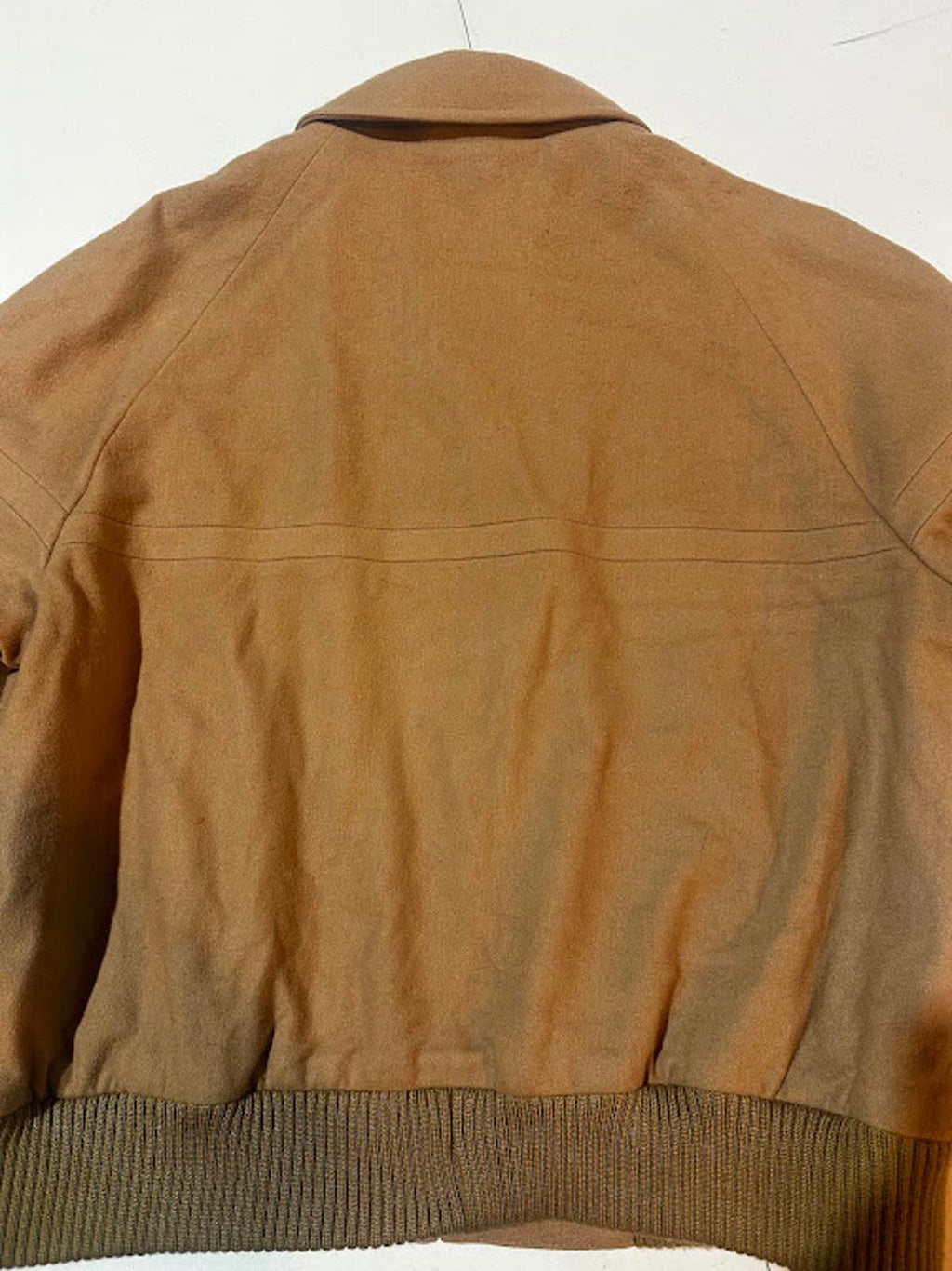 Vintage London Fog Tan Wool Jacket Plaid Lined 44R