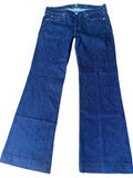 7 For All Mankind “Dojo” Dark Indigo Flare Jeans – Size 31