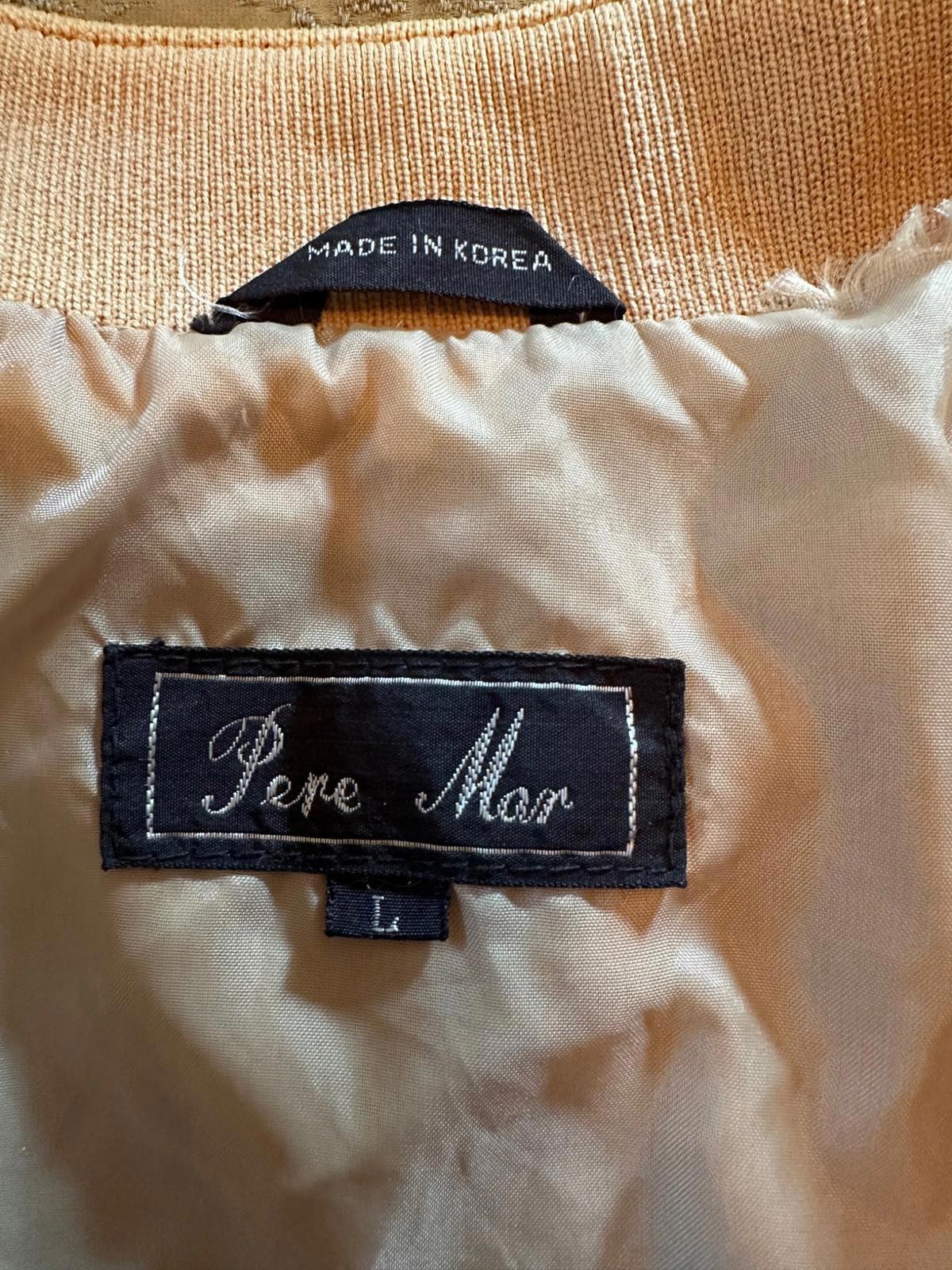 Pere Mar Tan Bomber Jacket Made in Korea Size L