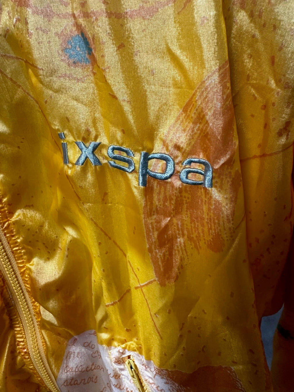 Vintage IXSPA by Jamie Sadock Yellow Abstract Jacket S/M