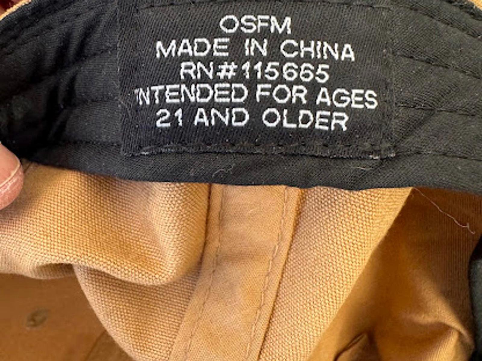 Old Milwaukee Beer Strapback Hat Tan Rope