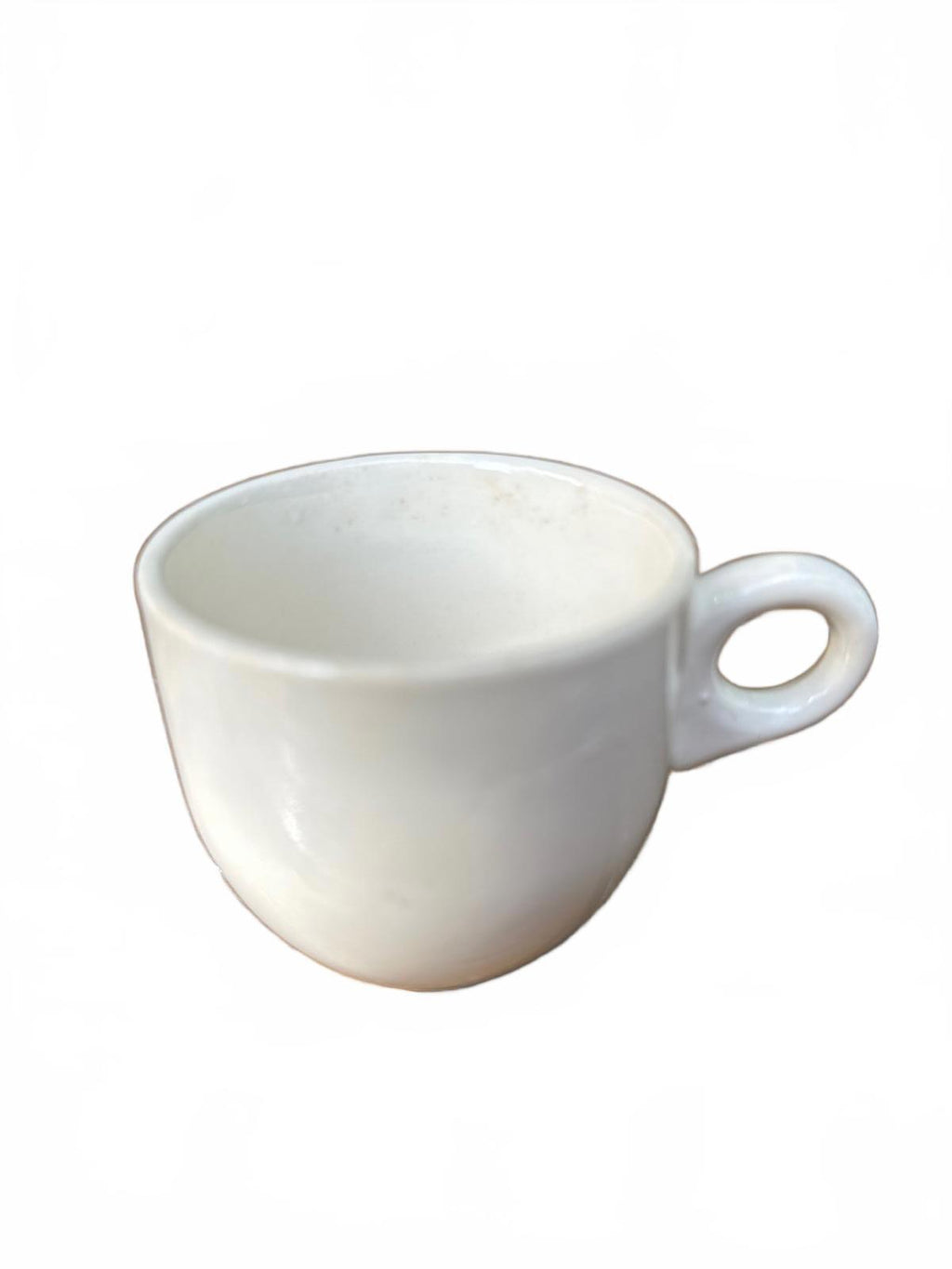 Vintage white restaurant-ware demitasse / espresso cup, impressed “USA”