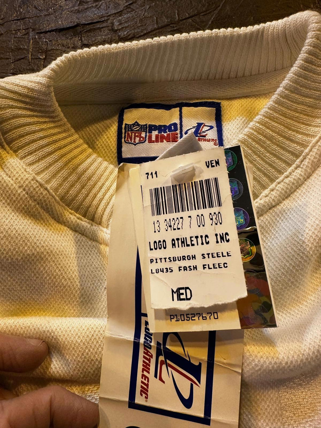 Vintage Steelers NFL Pro Line Logo Athletic Sweatshirt