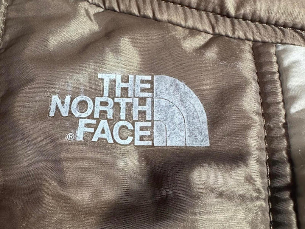 The North Face Y2K Brown Cream Puffer Jacket Women M