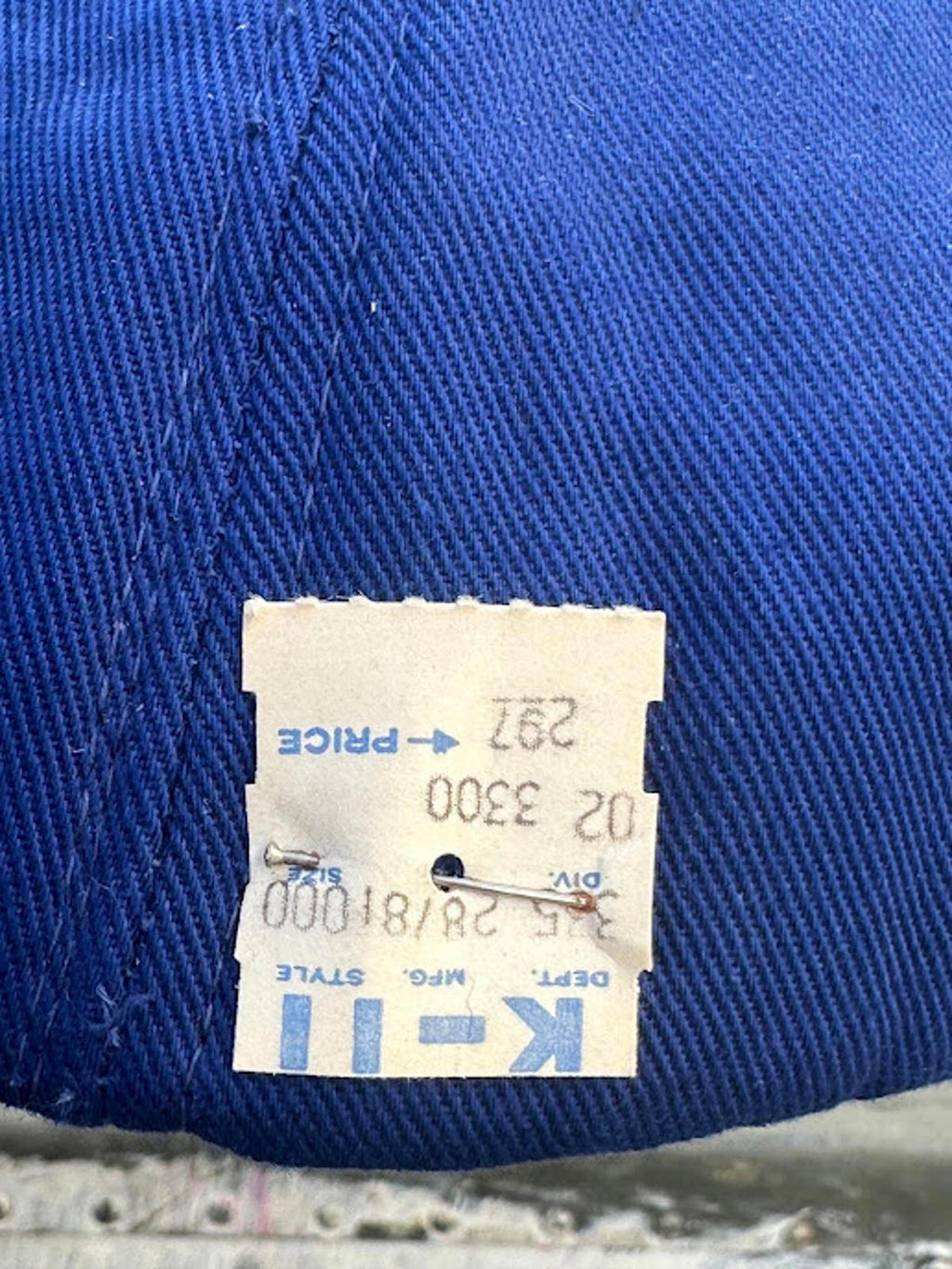 Vintage Blue Snapback Cap Blank Water Repellent