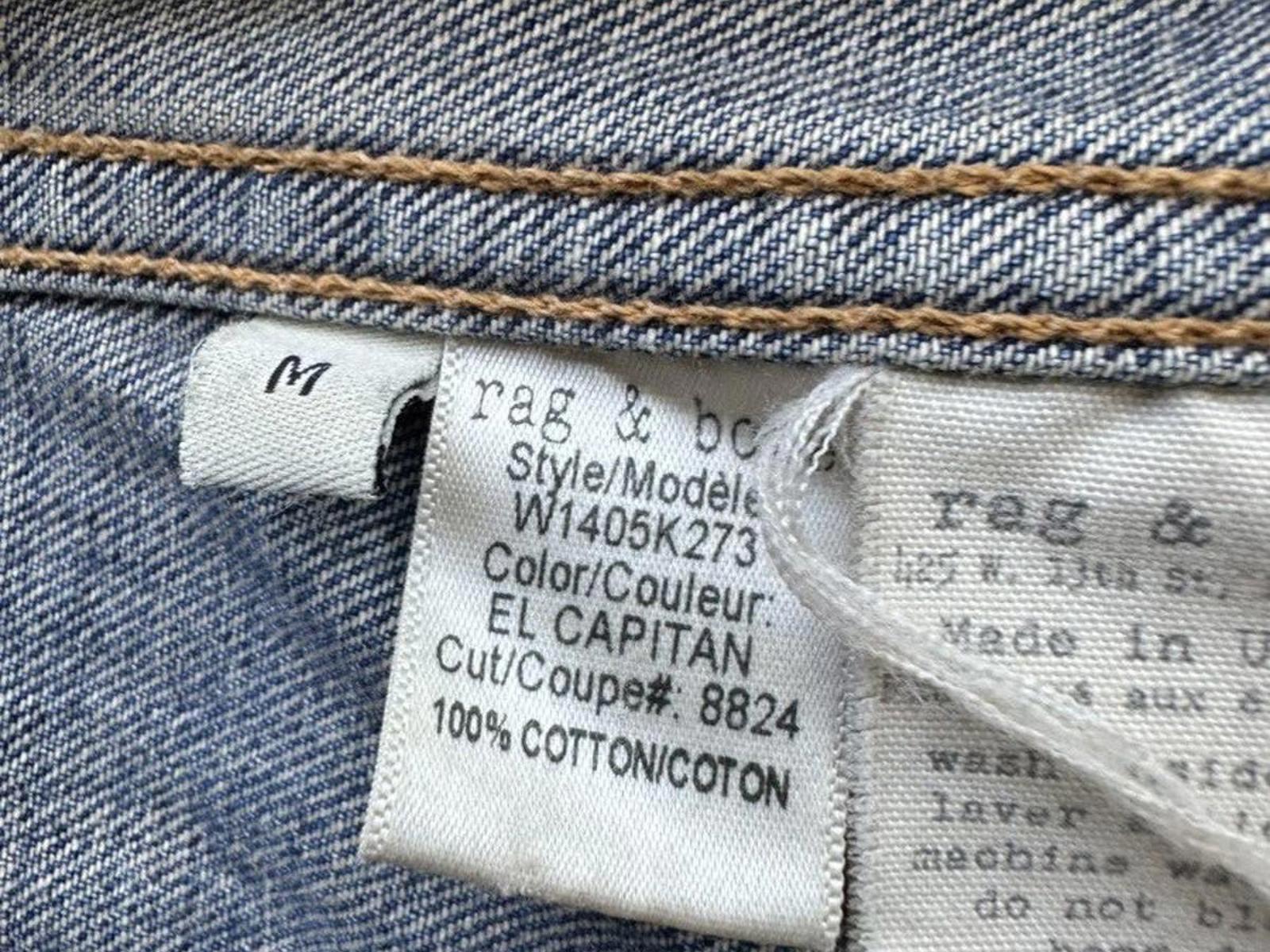 Rag & Bone/JEAN “El Capitan” Distressed Denim Vest – Size M
