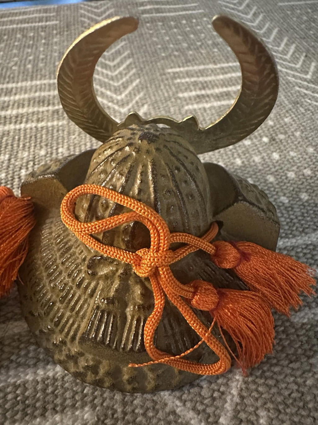 Set of 3 Japanese Samurai Kabuto Ornaments