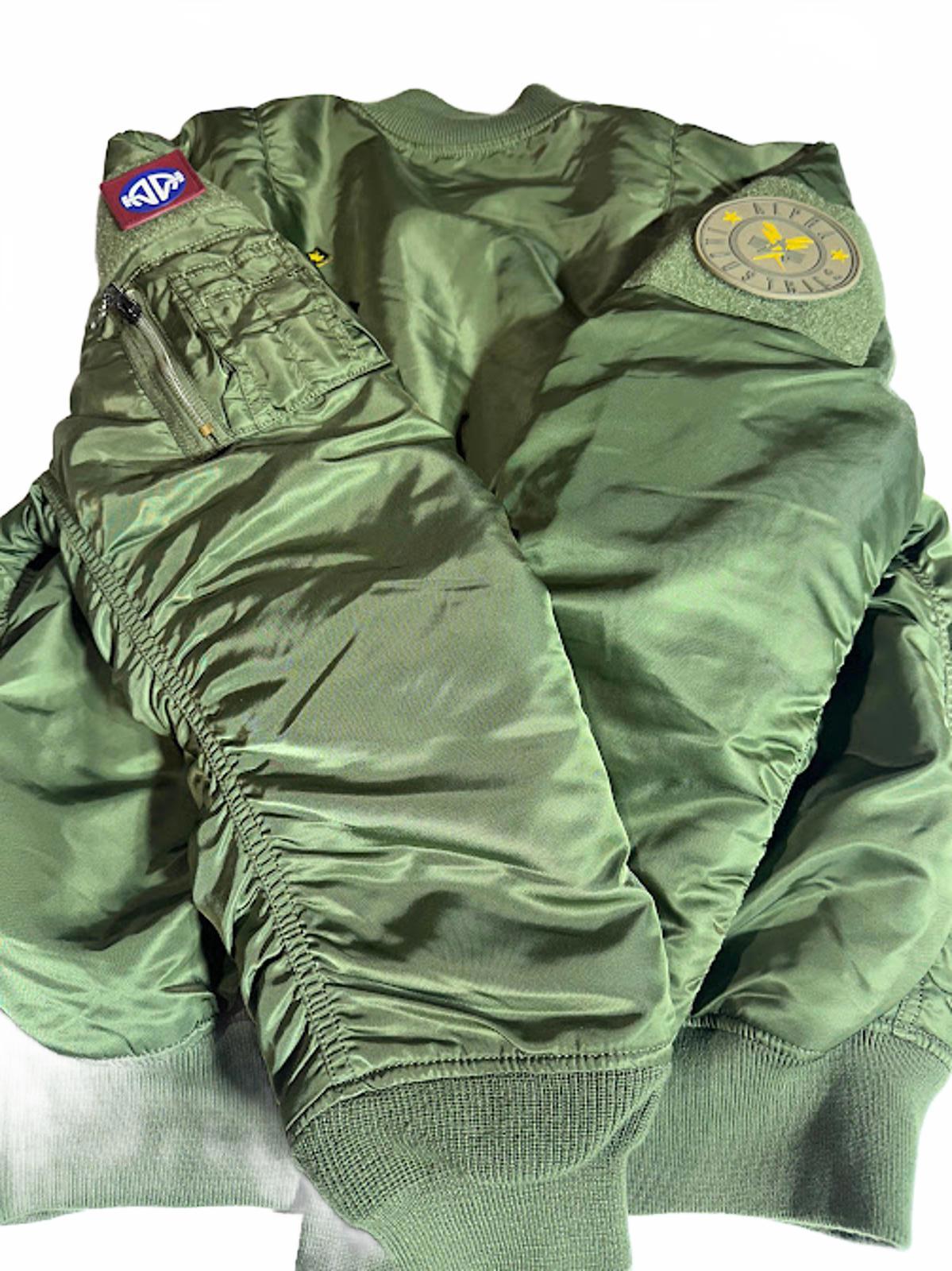 Alpha Industries Reversible MA-1 Bomber Jacket Olive/Orange