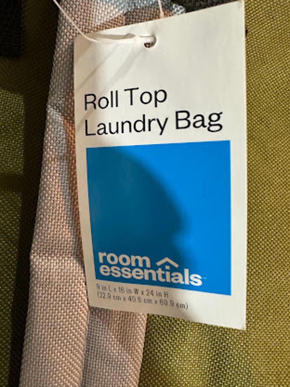 Room Essentials Roll Top Laundry Bag NWT
