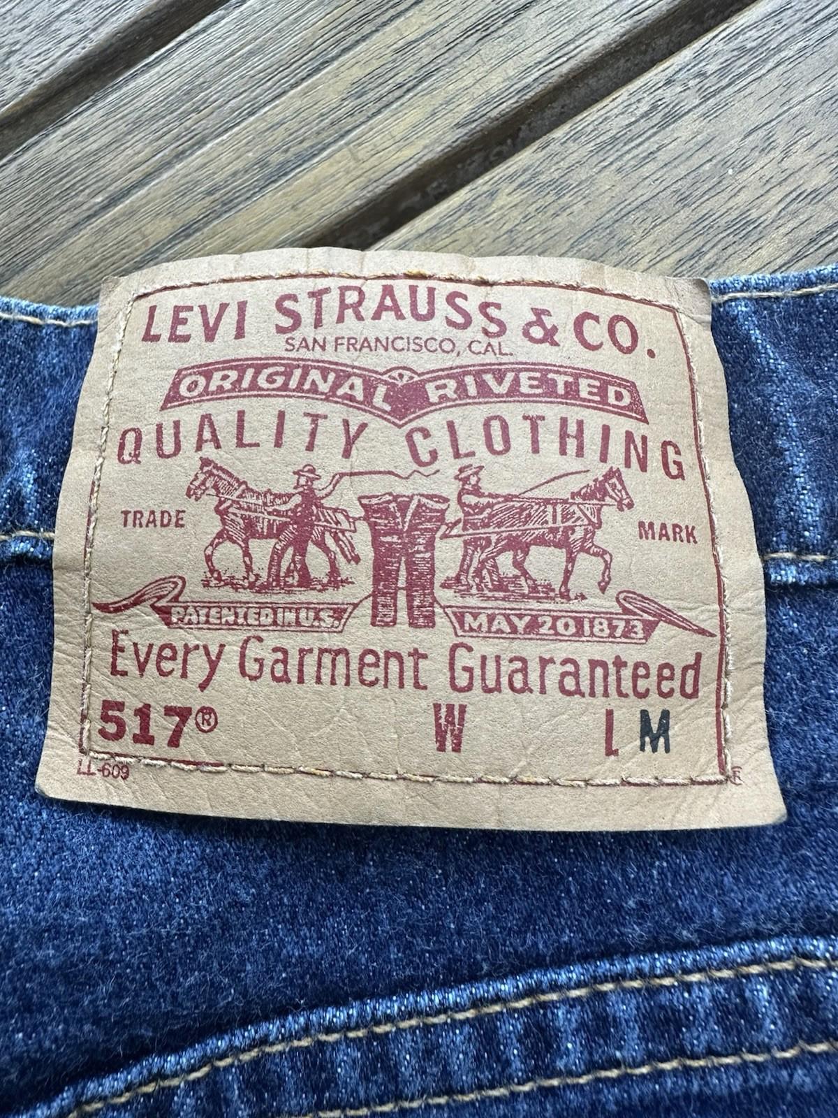 Levi’s 517 Vintage Made In USA Bootcut Blue Jeans  Junior 5M