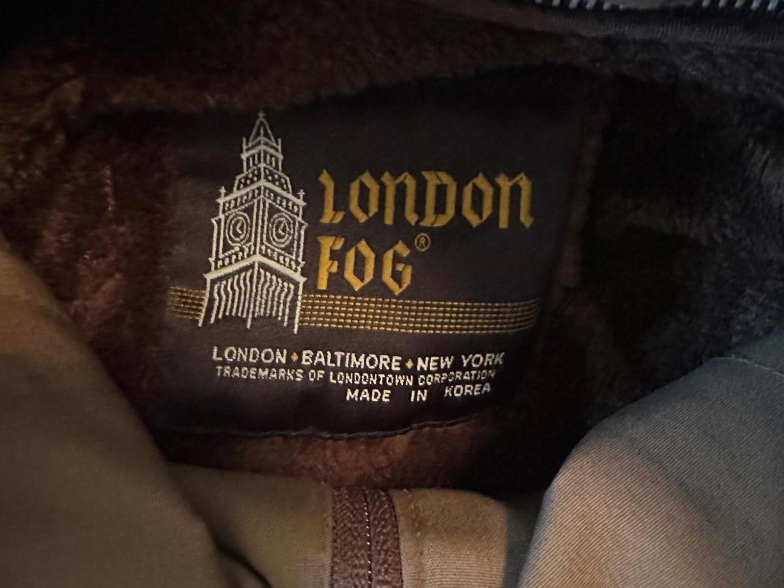 London Fog Brown Bomber Jacket Zip-Out Liner 46R