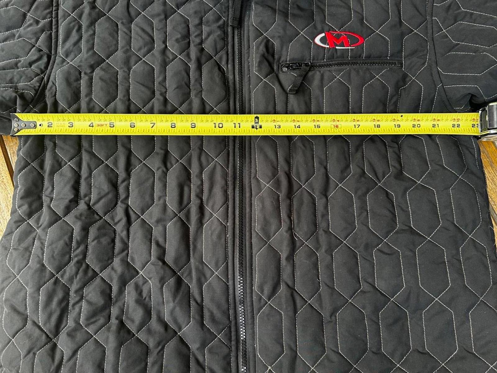 Vintage Marker Quilted Ski Jacket L Black Insulated Wtr Coat