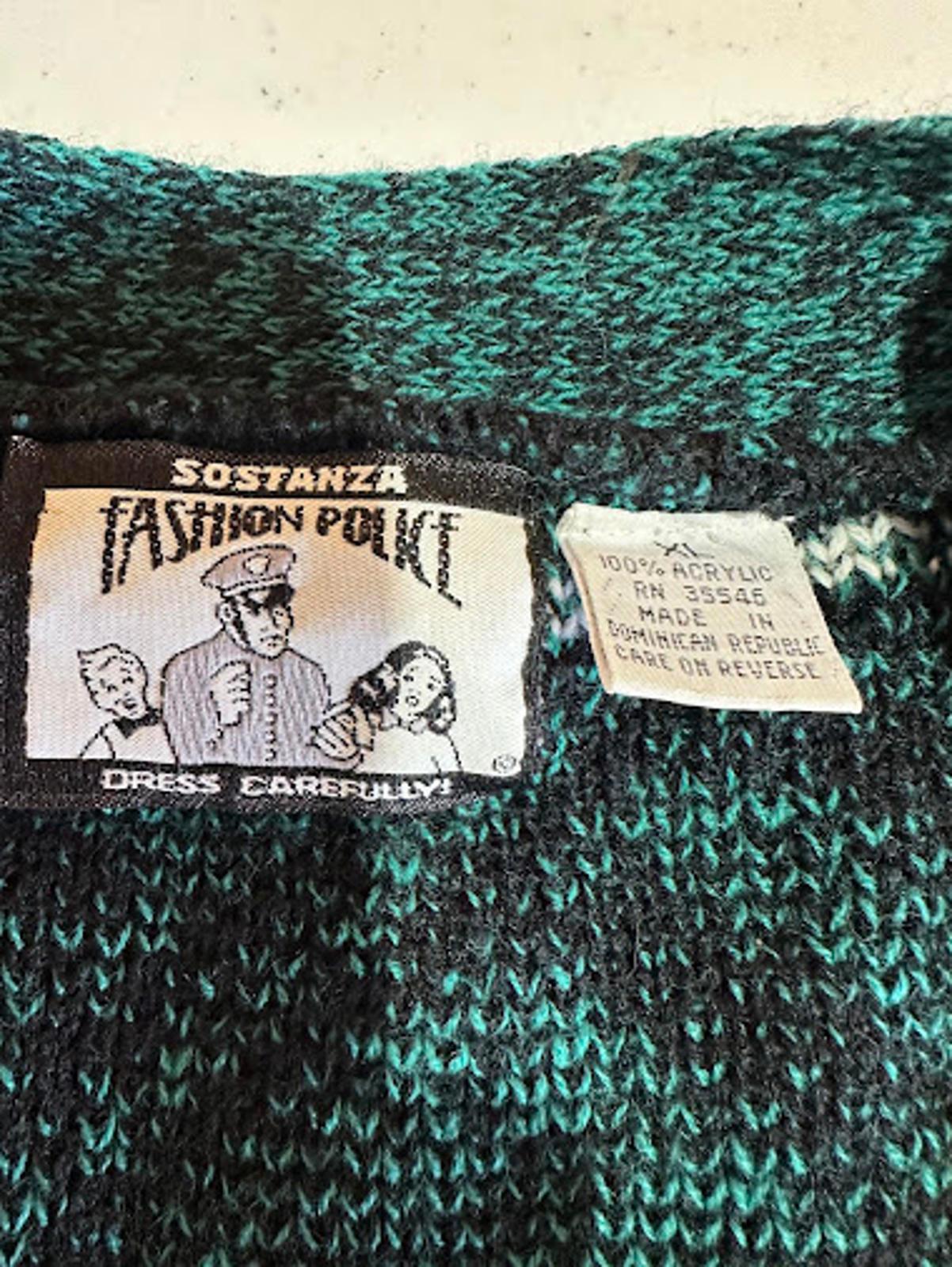 Vintage 90s Geometric Knit Sweater XL