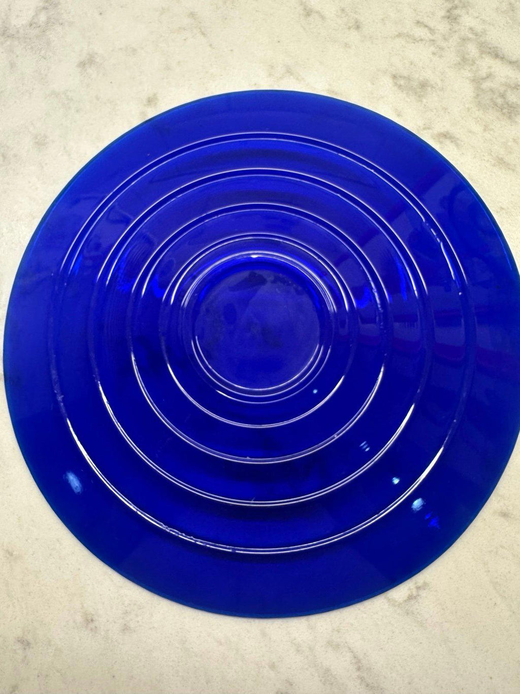 Vintage cobalt blue salad plates
