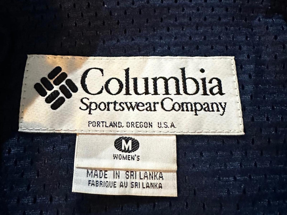 Vintage Columbia Packable Windbreaker Women’s M Blue Gray