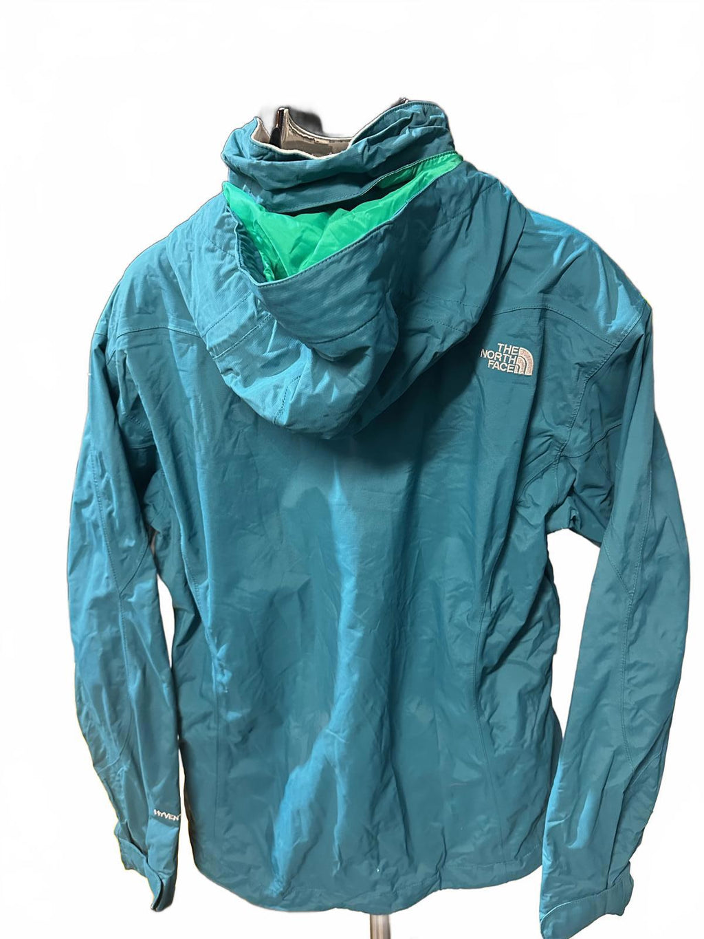 North Face Women’s Teal Hooded Ski Jacket L