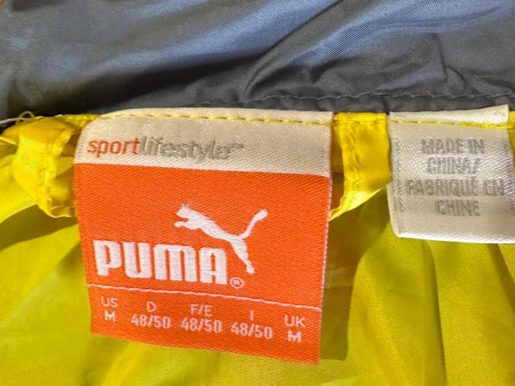 Puma Sport Lifestyle Yellow Gray Windbreaker L