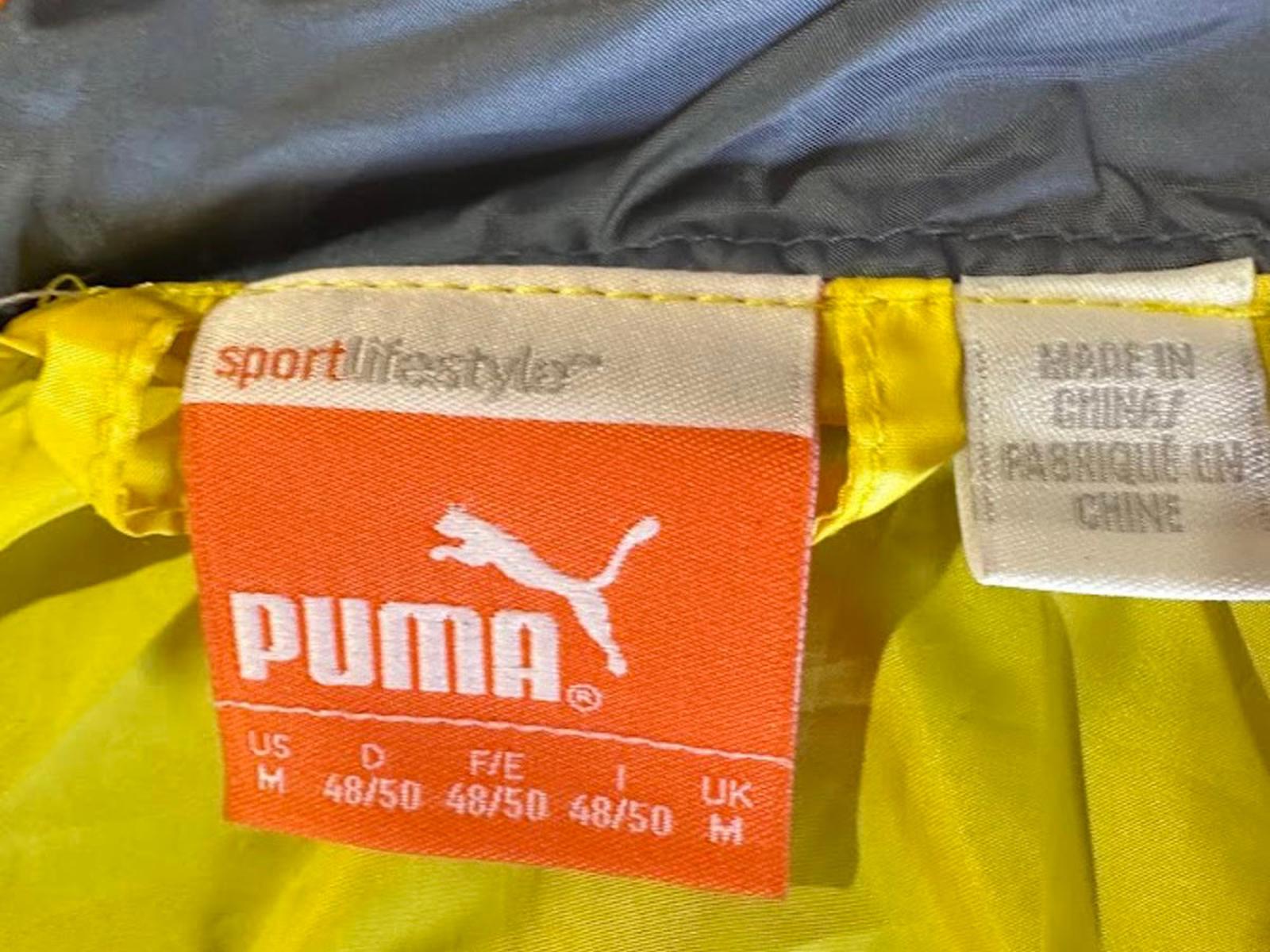 Puma Sport Lifestyle Yellow Gray Windbreaker L