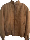 London Fog Brown Bomber Jacket Zip-Out Liner 46R
