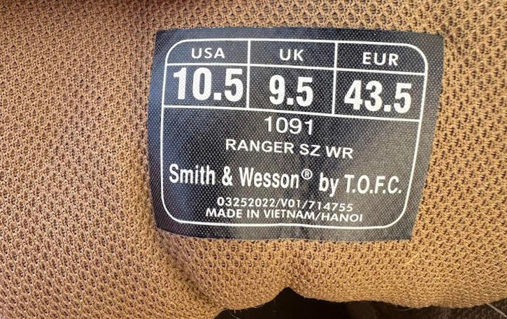 Smith & Wesson Ranger SZ Boots Coyote 10.5