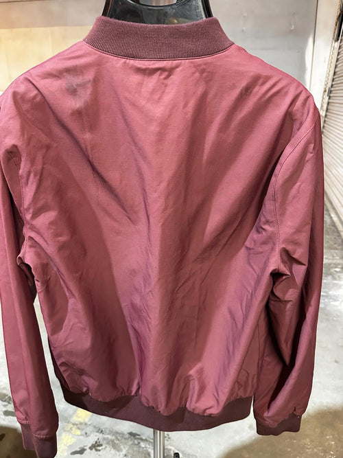 Bonobos Burgundy Bomber Jacket Men Medium Full Zip