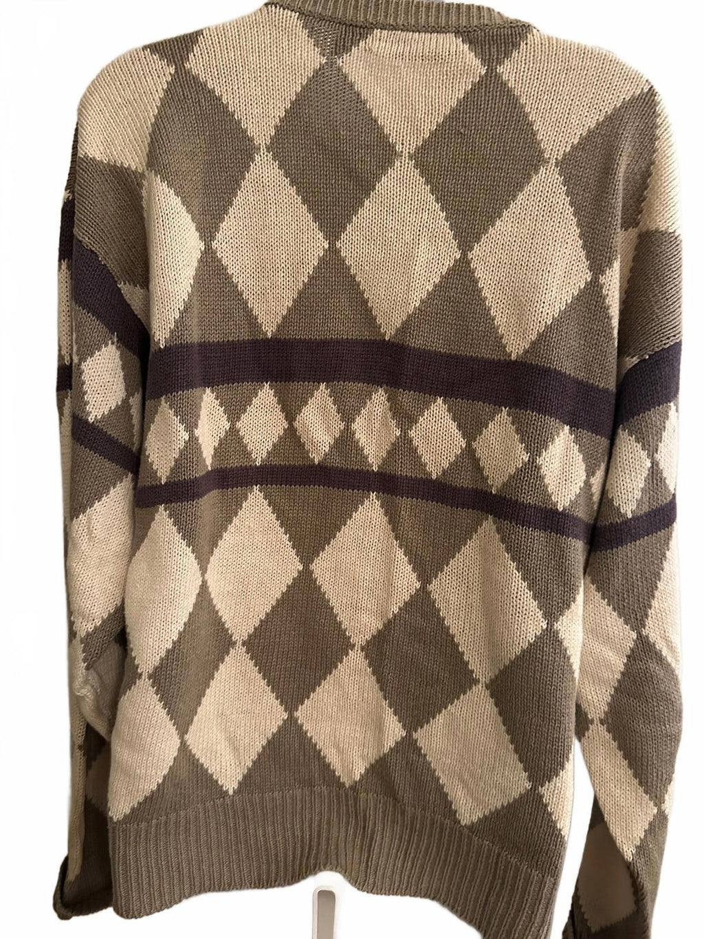 Vintage Yves Saint Laurent YSL Argyle Knit Sweater M