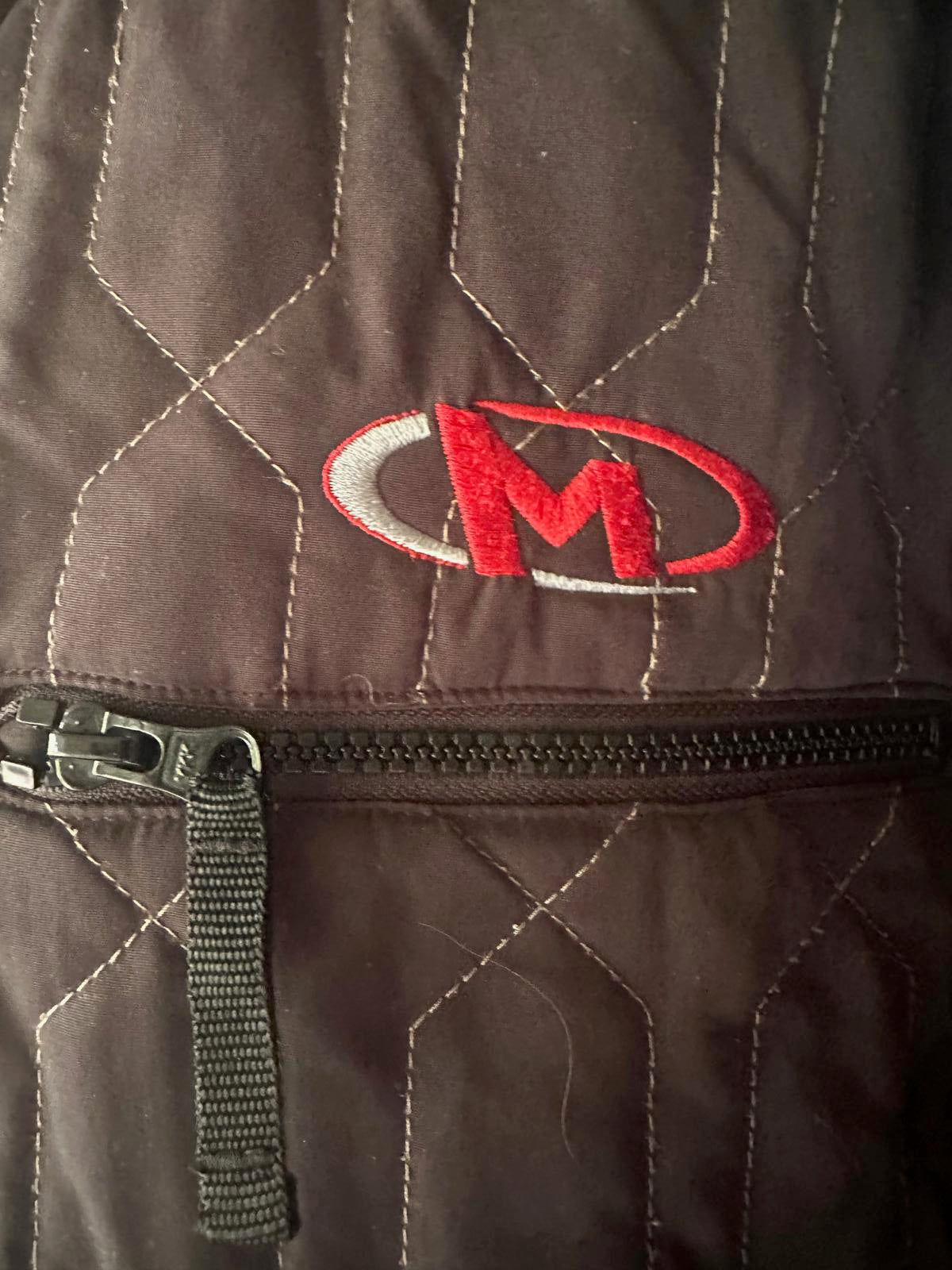 Vintage Marker Quilted Ski Jacket L Black Insulated Wtr Coat