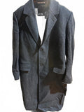 London Fog 44L Charcoal Wool Overcoat Made in USA