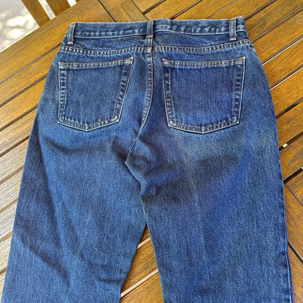VTG 90s GAP Button Fly-Bootcut Jeans- Women's 6 USA-Dark Wash Denim- 6 L