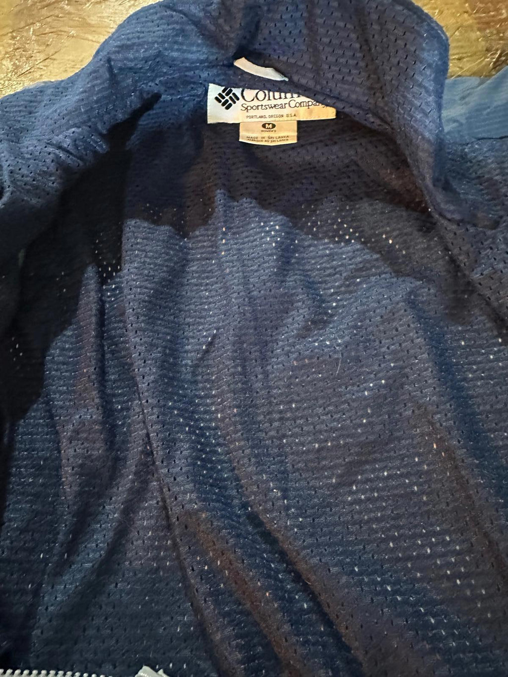 Vintage Columbia Packable Windbreaker Women’s M Blue Gray