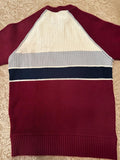 Vintage Campus Pro Action Striped Knit Sweater M