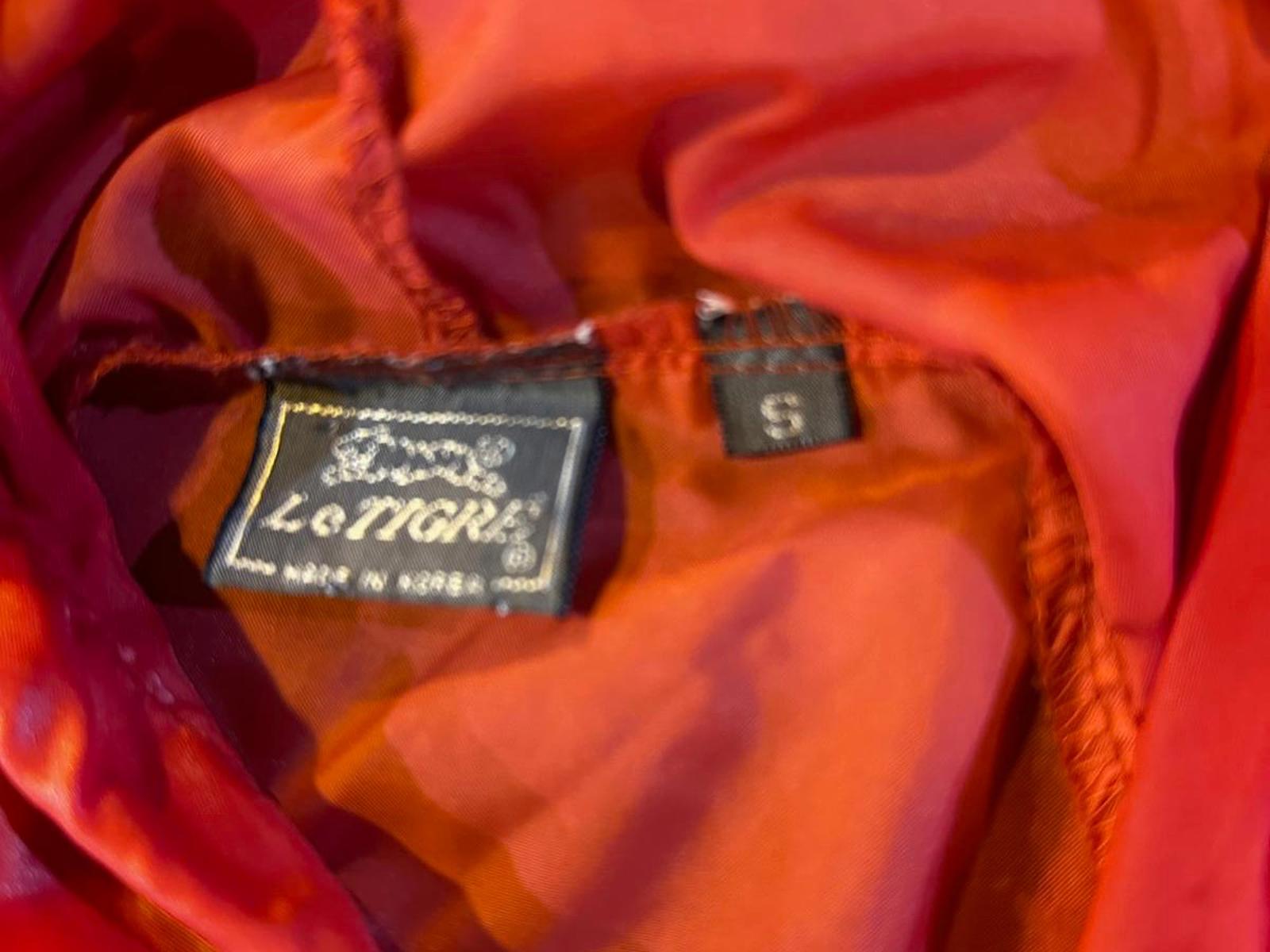 Vintage Le Tigre Red Nylon Pullover Windbreaker S