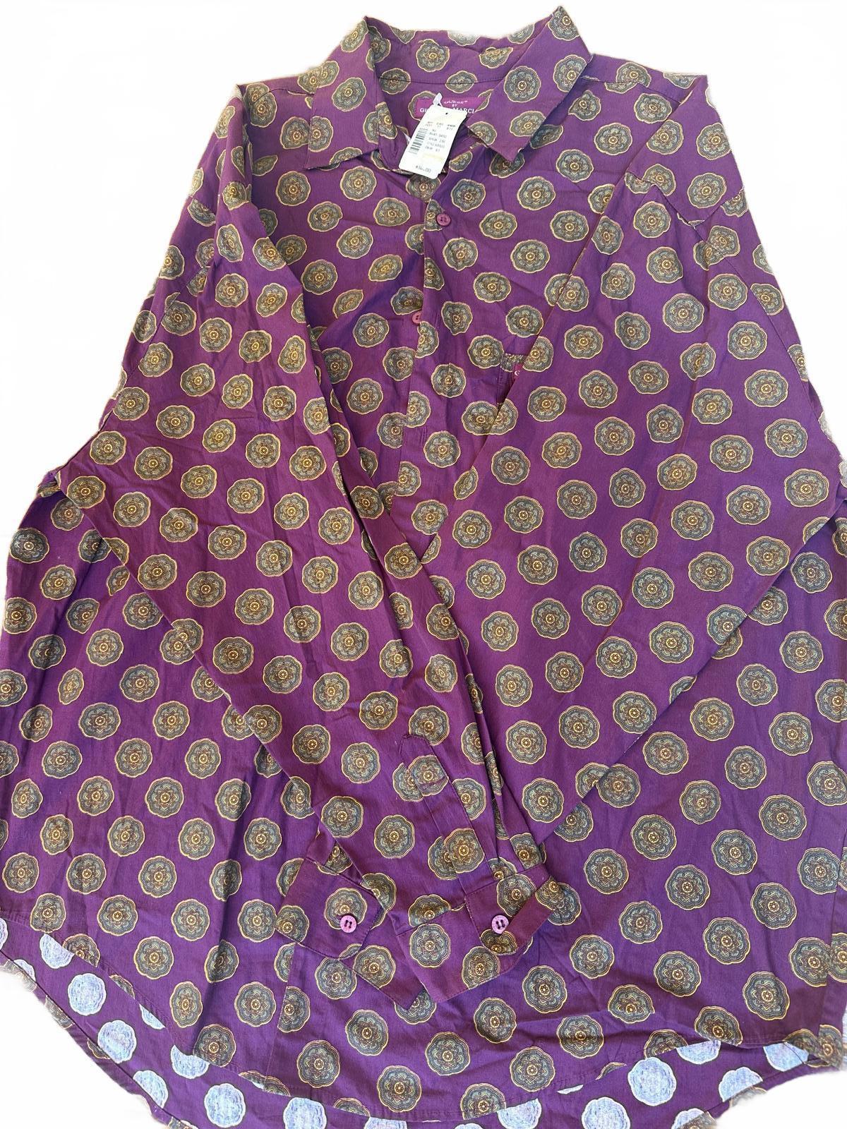 Vintage Guess by Georges Marciano Medallion-Print 100% Cotton Shirt • 80s/90s