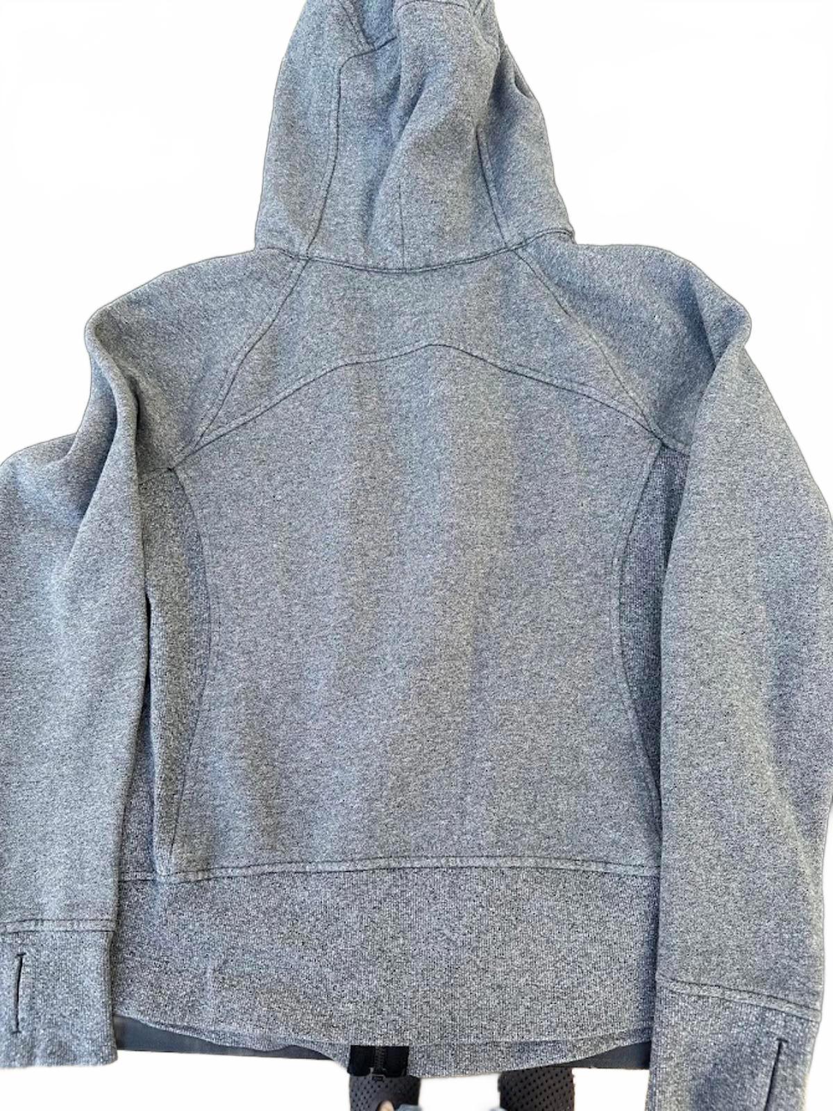 Lululemon Grey Scuba Zip Hoodie Size 10