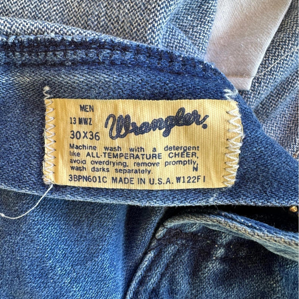 Wrangler Blue Straight Jeans Classic Style vintage workwear