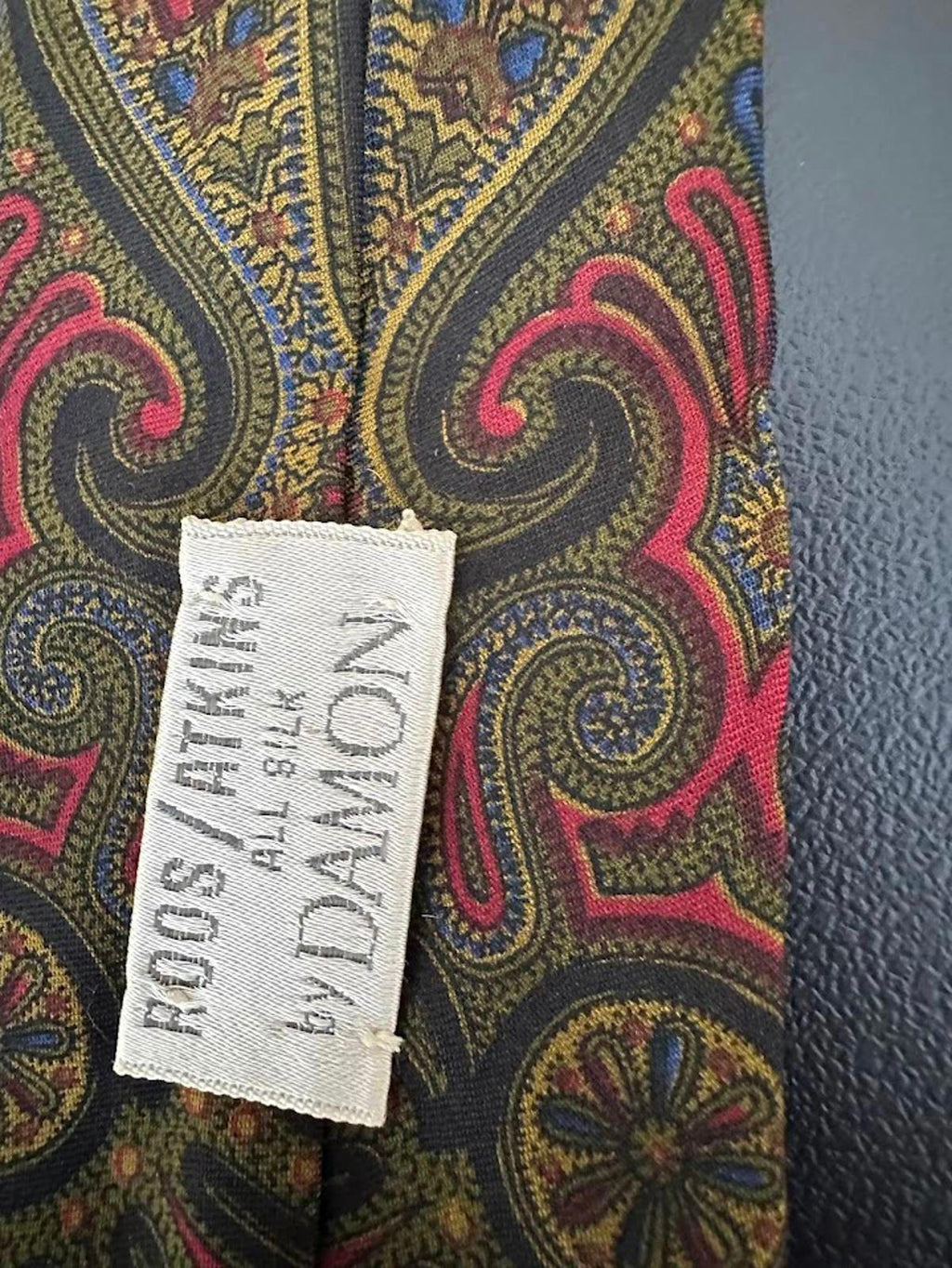 Vintage Silk Skinny Tie Bundle Paisley Set